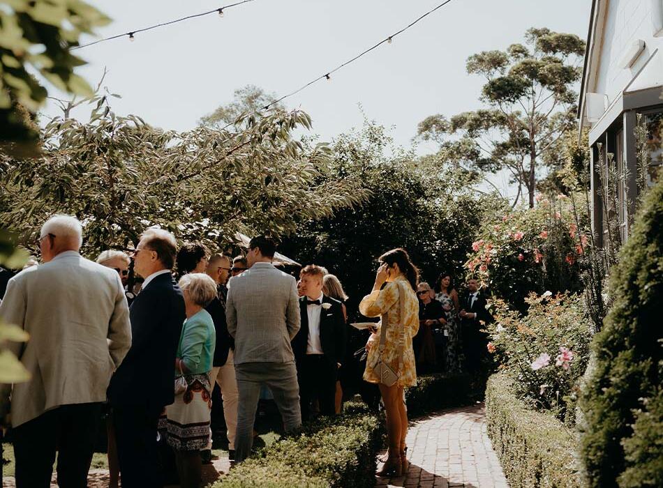Cocktail hour at Balmoral for wedding reception
