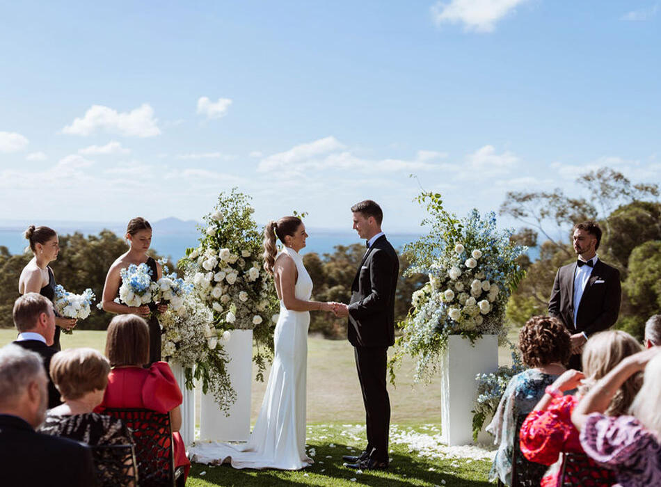 Wedding ceremony at Terindah Estate