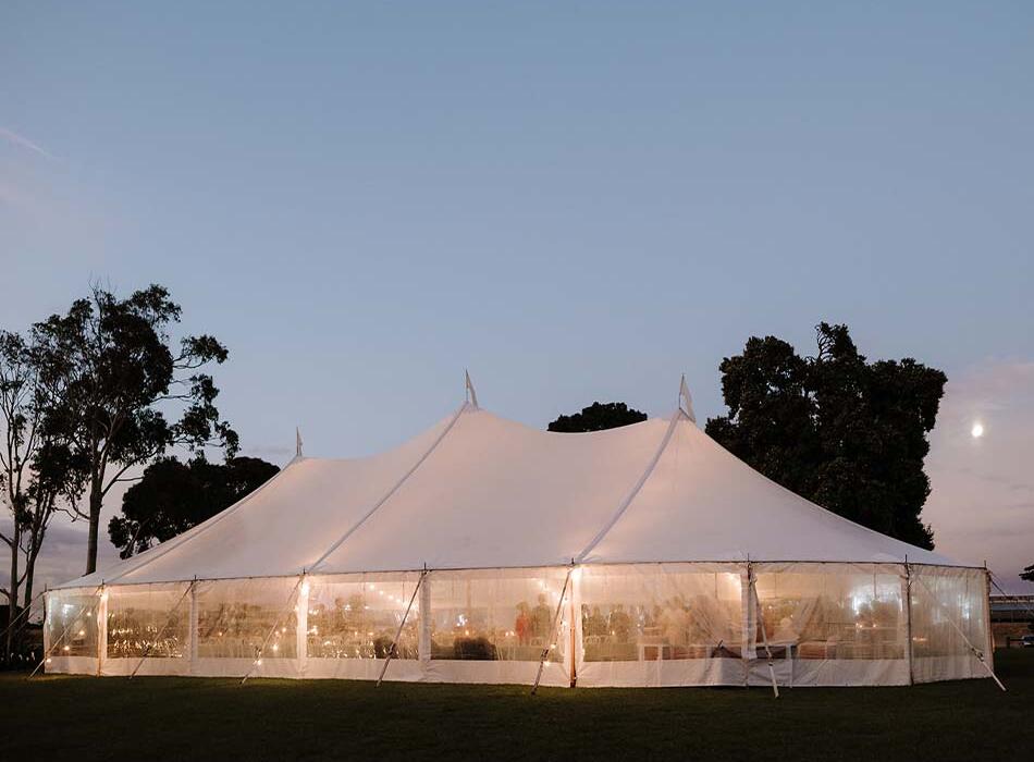 Marquee wedding setup by Truffleduck