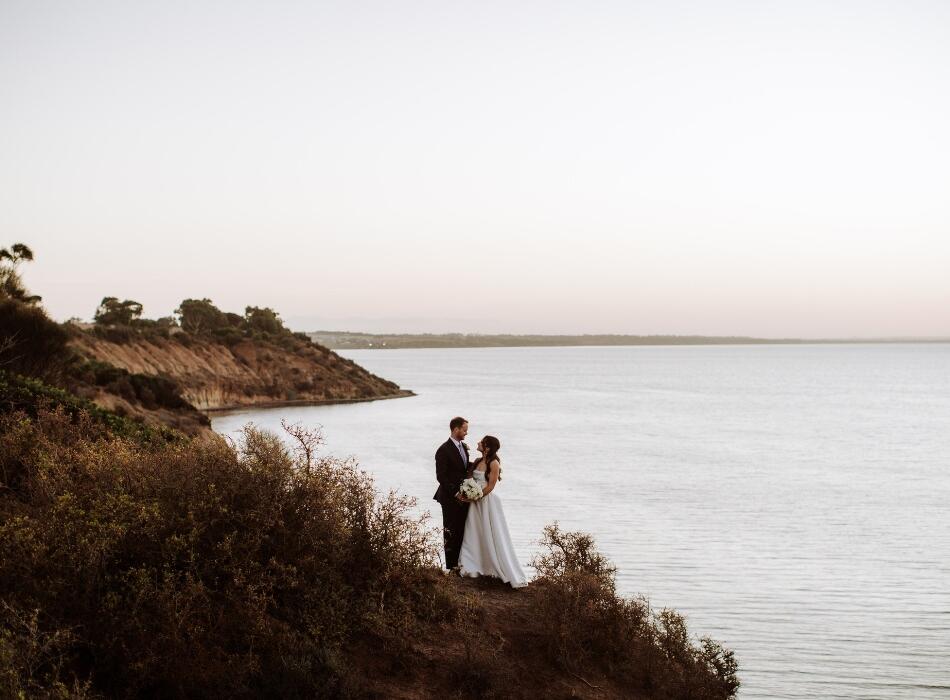 Couple on Private Beach at Terindah Estate